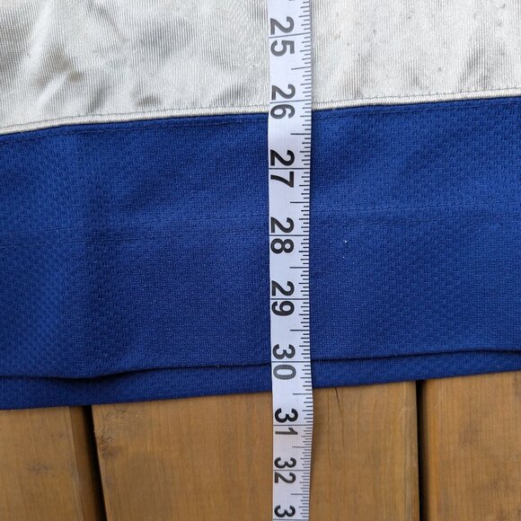 Vintage Starter Vancouver Canucks NHL Hockey Jersey Large L Blue Red White - Picture 9 of 13
